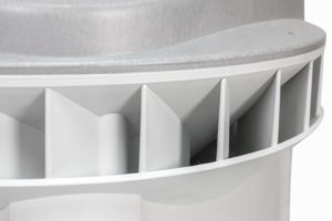 HSV Technical Moulded Parts, Komplexes zusammengesetztes Gehäuse für einen Dachventilator